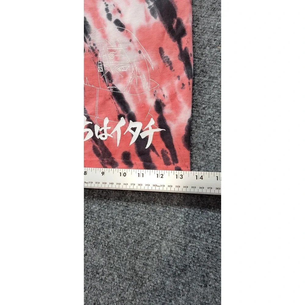Hypland X Naruto Shippuden Skater Shorts Adult Large Red Tie Dye Inseam 9